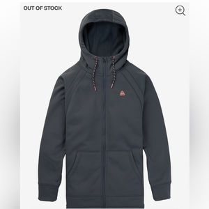 Women's Burton Crown Bonded Long Full-Zip Hoodie | Size Small | NWOT